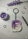 Handmade Resin Alphabet Keychains